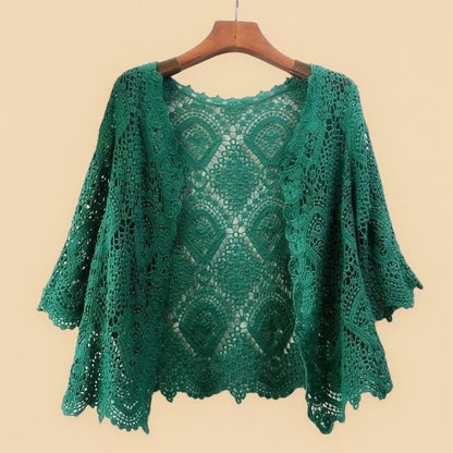 Crosa - Sheer Crochet Cardigan – Ethereal Summer Cover-Up