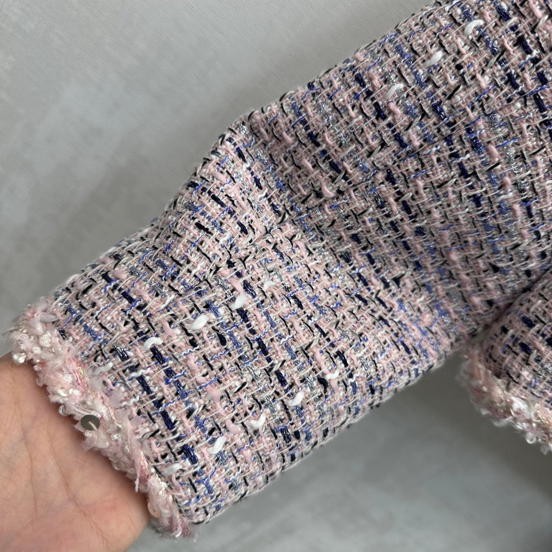 Chanel Classic Jacket Pink Tweed 341921
