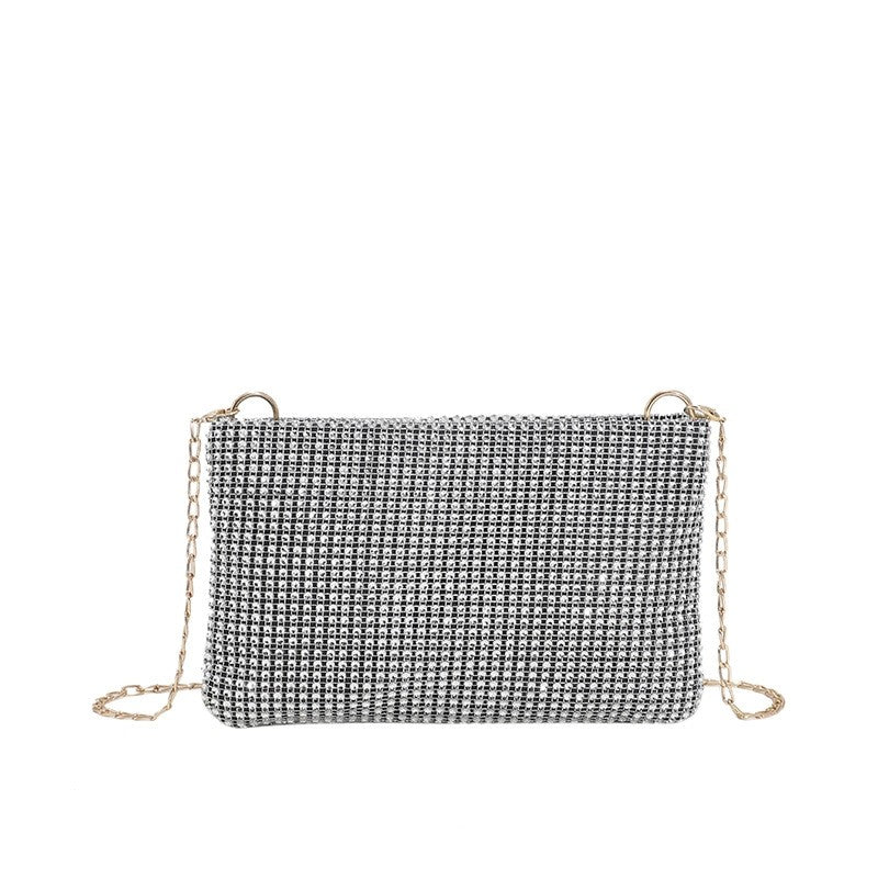 Diamond Pearl Evening Clutch Bag