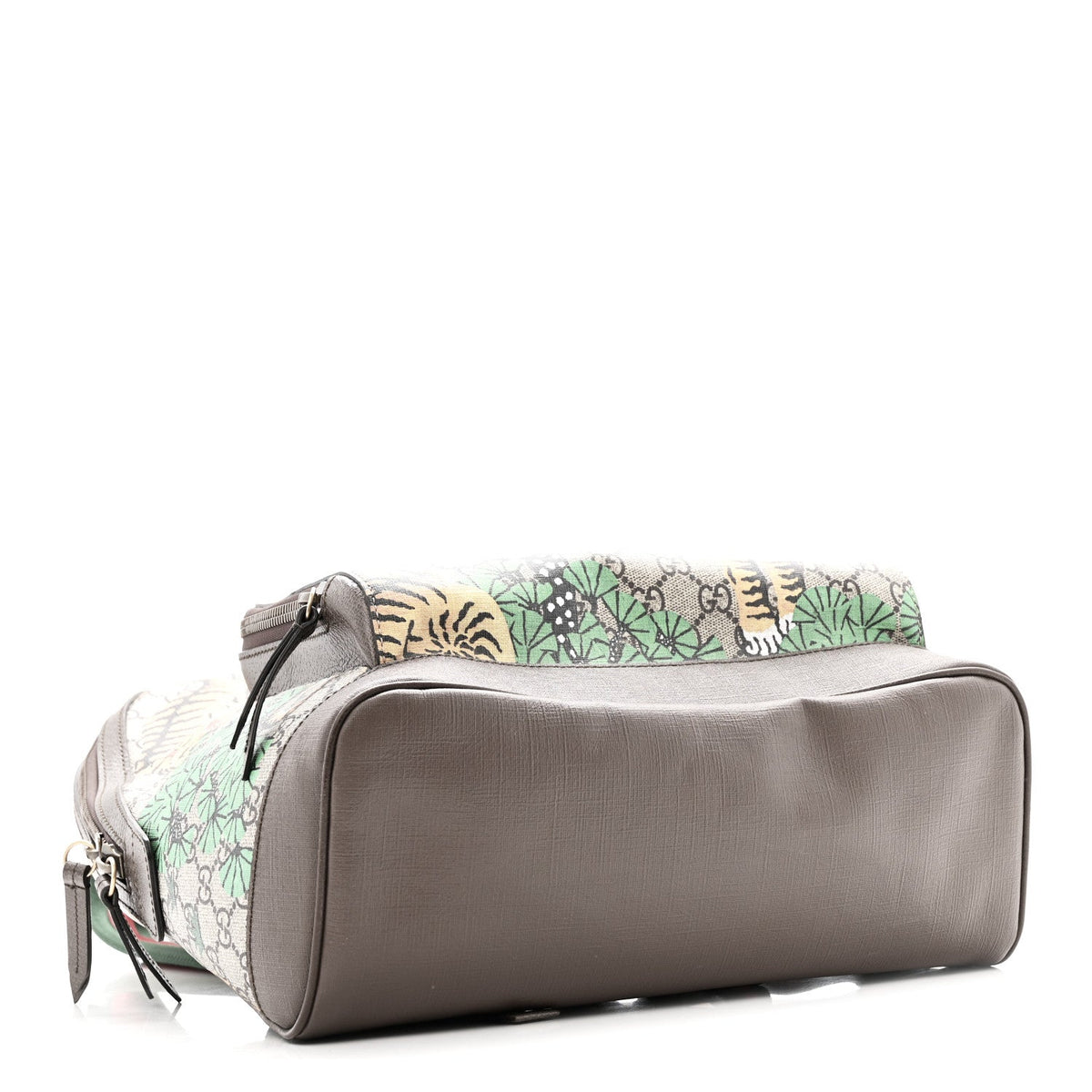GG Supreme Monogram Bengal Web Day Backpack Beige Yard