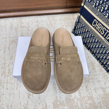 CD Boy Mules Full Beige Suede