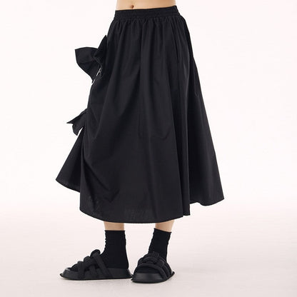 Vintage Ruffle High Waist Skirt