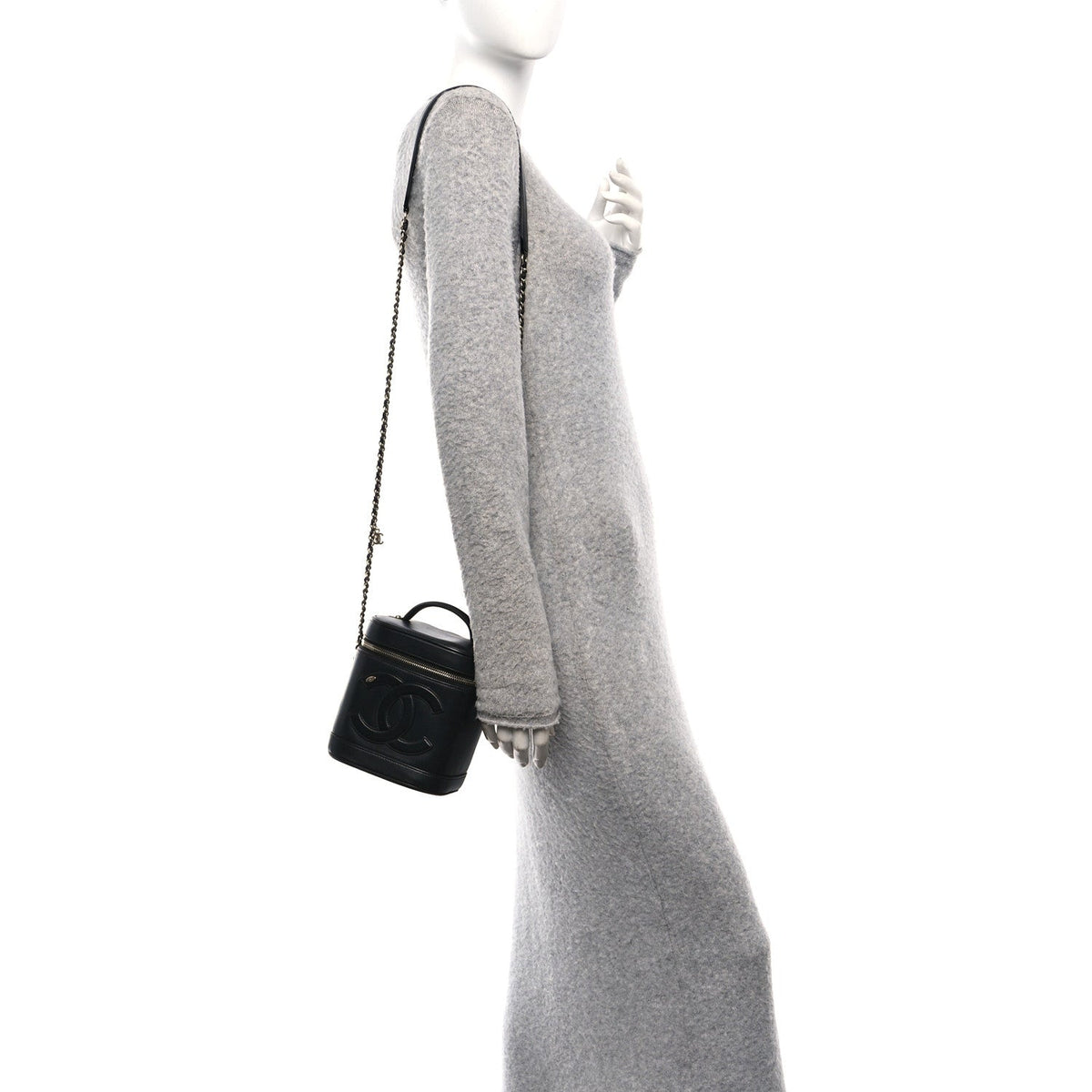 Lambskin Timeless Vanity Cosmetic Case Black