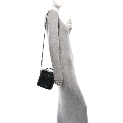 Lambskin Timeless Vanity Cosmetic Case Black