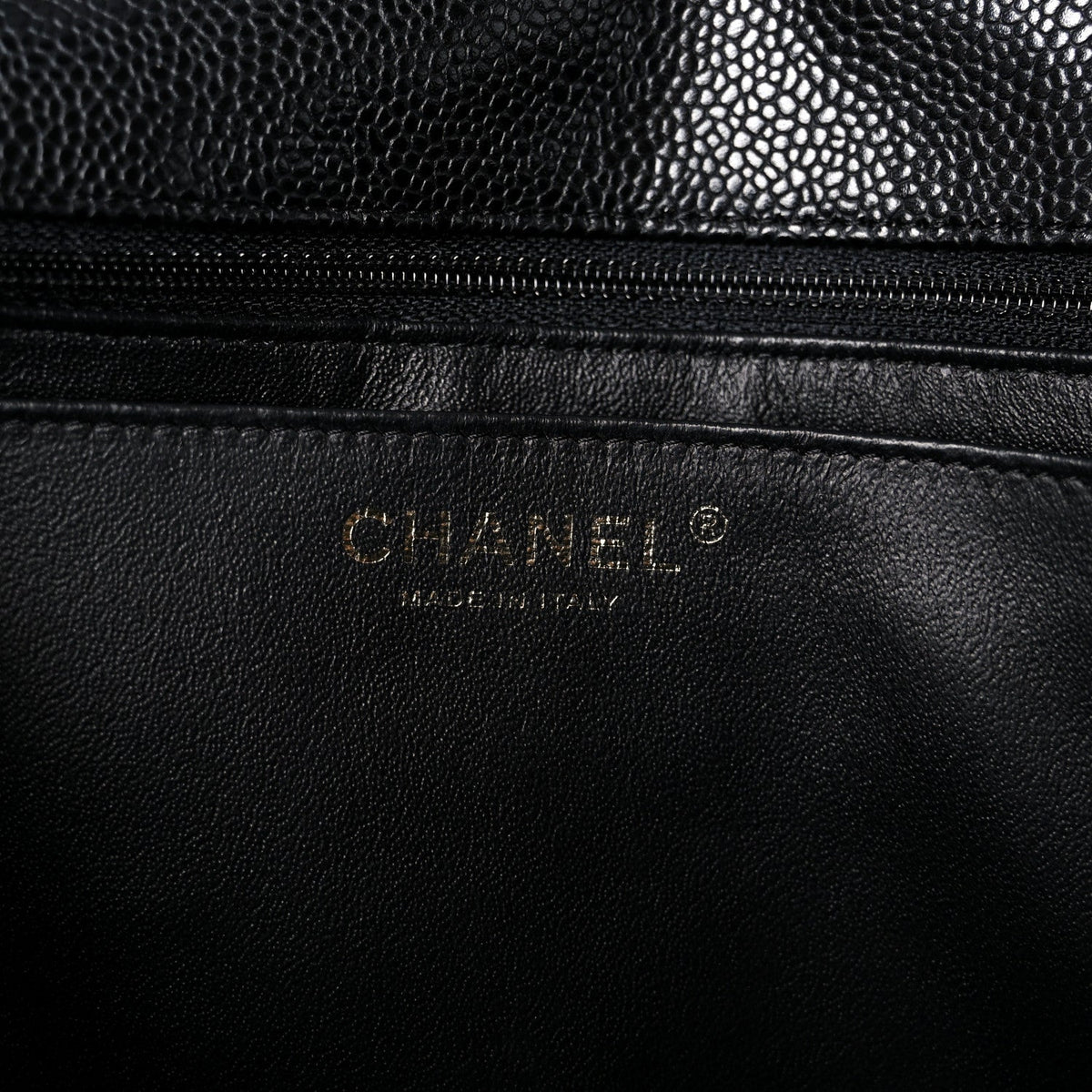 Caviar Quilted Jumbo Single Flap Black