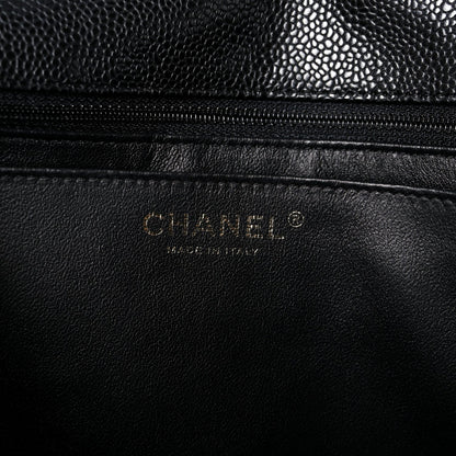 Caviar Quilted Jumbo Single Flap Black