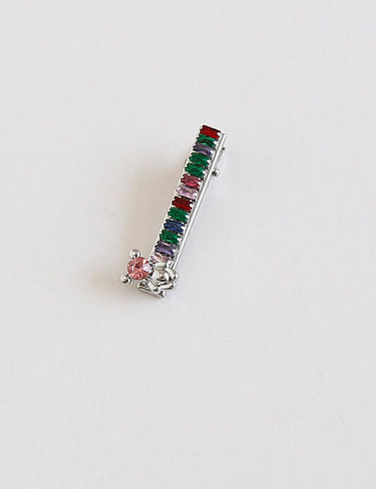 Cute Colorful Rhinestone Bow Knot Hair Clip