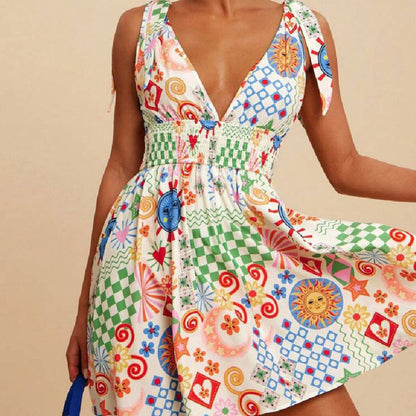 Troposa - Sexy V-Neck Vacation Dress
