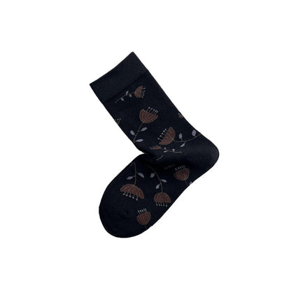 Rufia - Vintage Floral Umbrella Pattern Women’s Socks