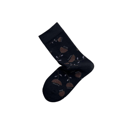 Rufia - Vintage Floral Umbrella Pattern Women’s Socks