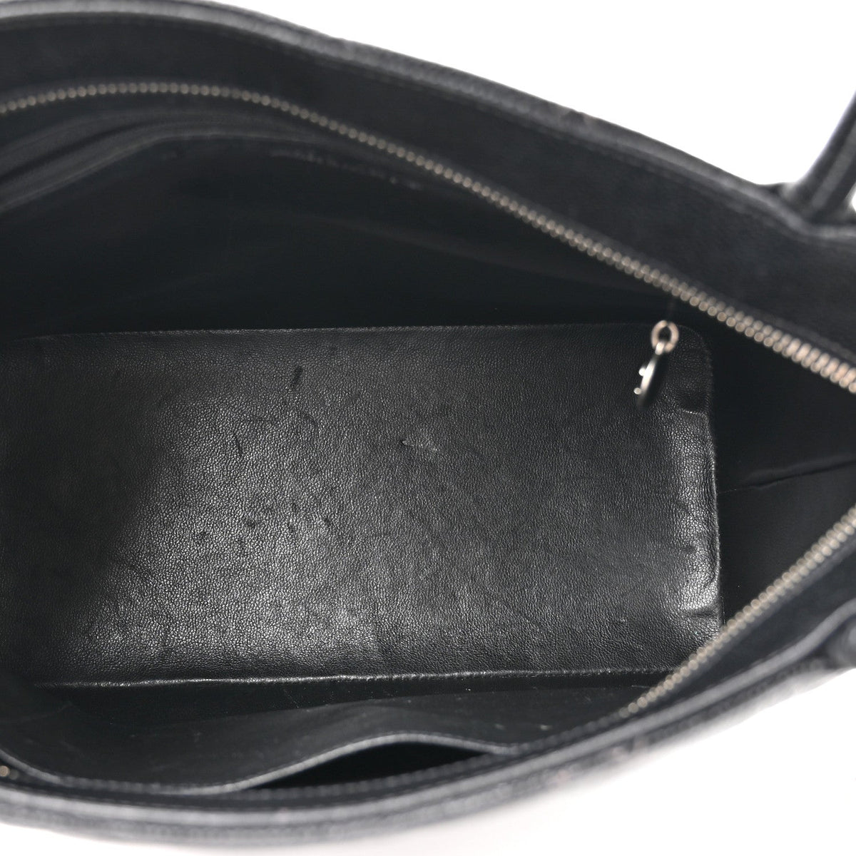 Caviar Quilted Medallion Tote Black
