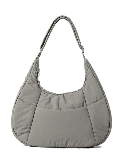 Casual Puffer Crescent Shoulder Crossbody Bag