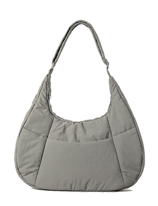 Casual Puffer Crescent Shoulder Crossbody Bag