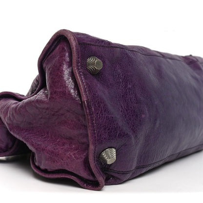 Agneau Giant 21 Silver Hardware Work Raisin