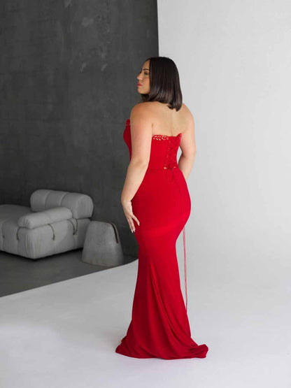 Bellatrix Diamond Strapless Maxi Dress