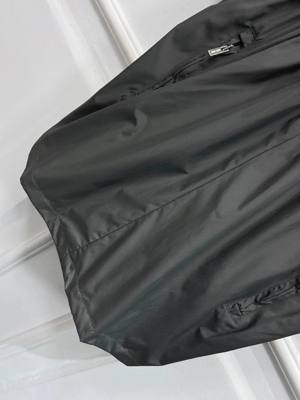 MIU 25S HOODED JACKET GREY IN NYLON 263119