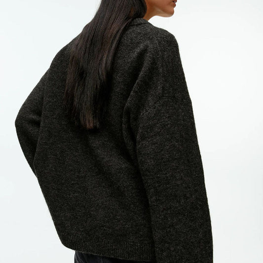 Fall Crew Neck Casual Thicken Warm Sweater