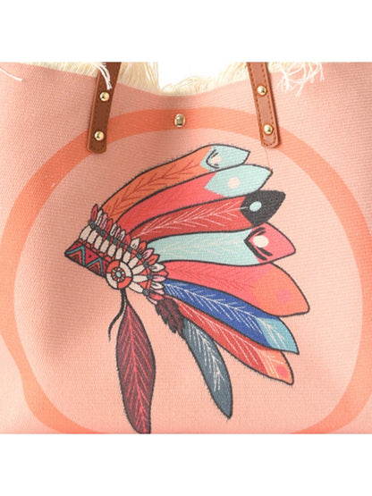 Cosbai - Boho Embroidered Large-Capacity Shoulder Bag