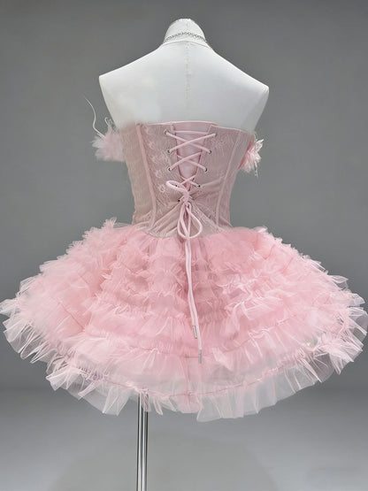 Camille Sweet Lace Mini Dress