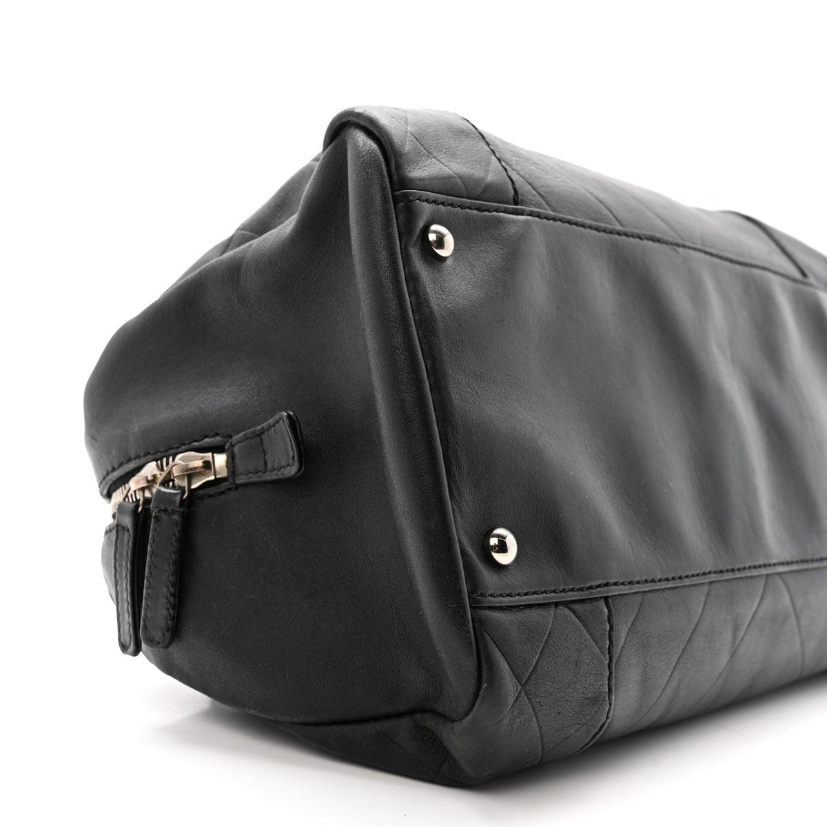 Calfskin CC Chevron All Day Long Boston Black