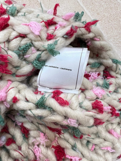 Chanel Hand-crocheted Colorful Pom-pom Vest Cashmere