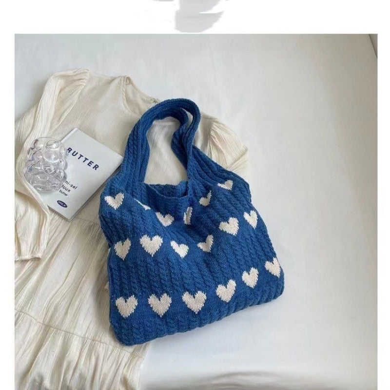 Crochet Tote Bag Small Fresh Simple Fashion Knitted Bag