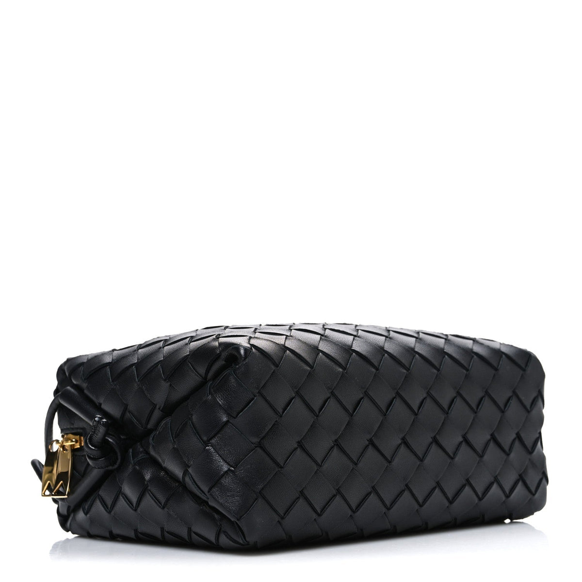 Nappa Intrecciato Small Loop Camera Bag Black