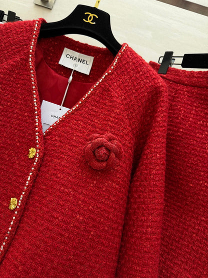 CC 26s Set Red Woven Tweed 344766