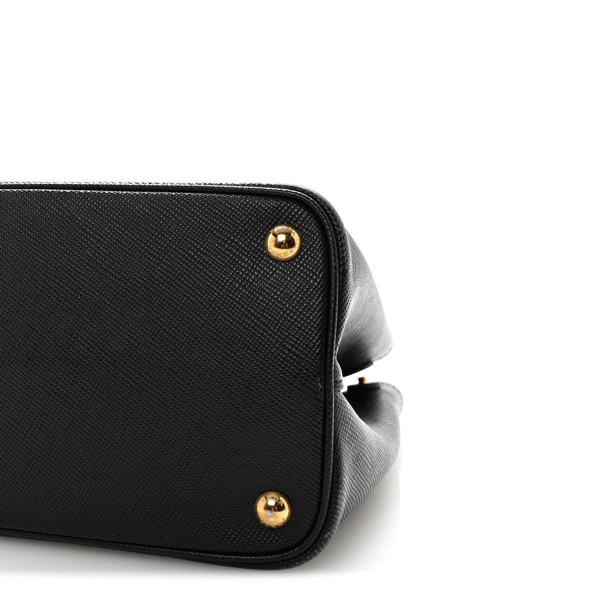 Saffiano Cuir Small Double Bag Black