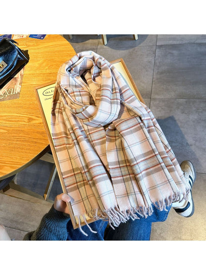 Scarvii -  Scarf with Color-Block Fringe