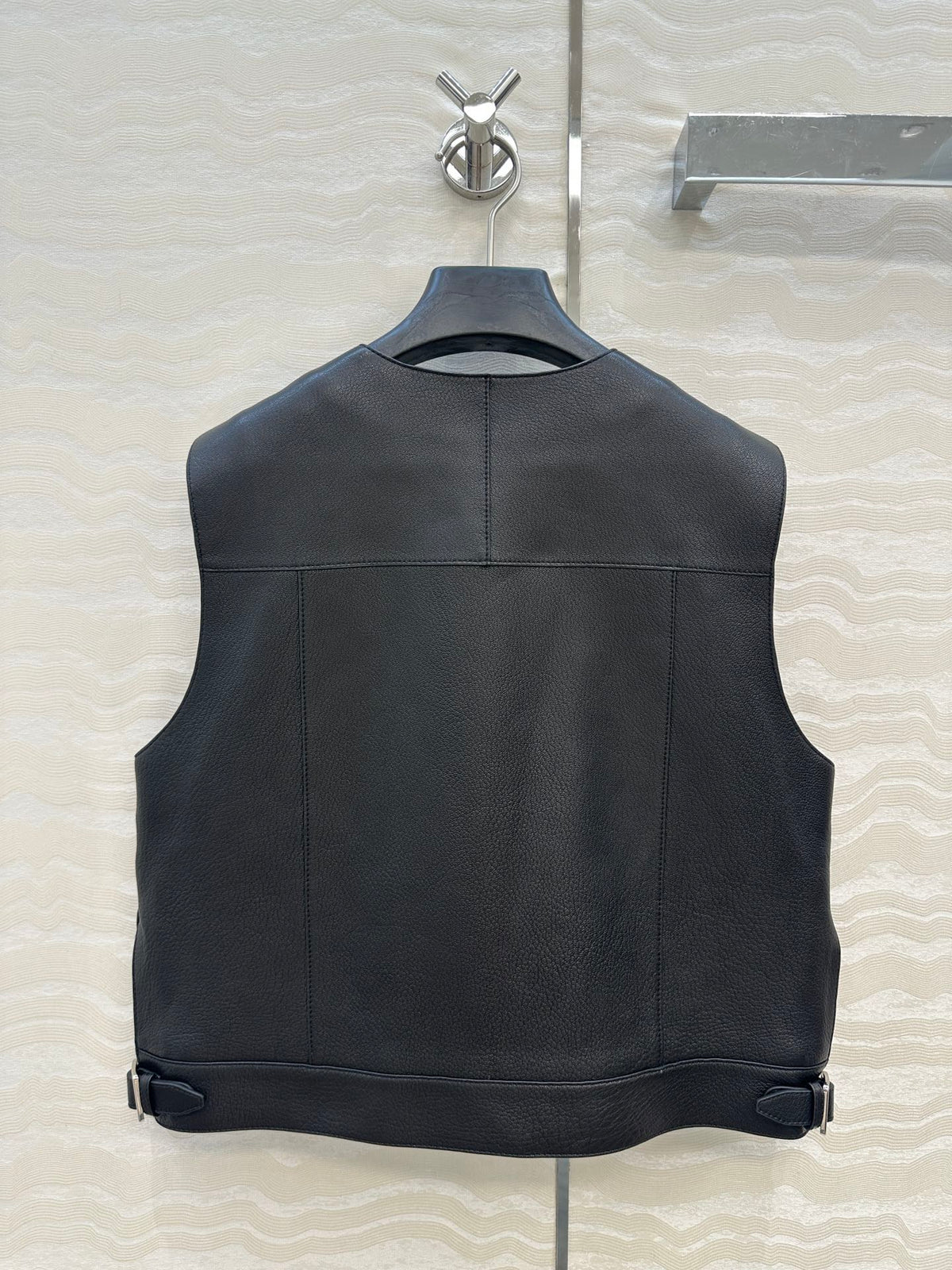 HM 25S Vest in Black Lambskin 297455