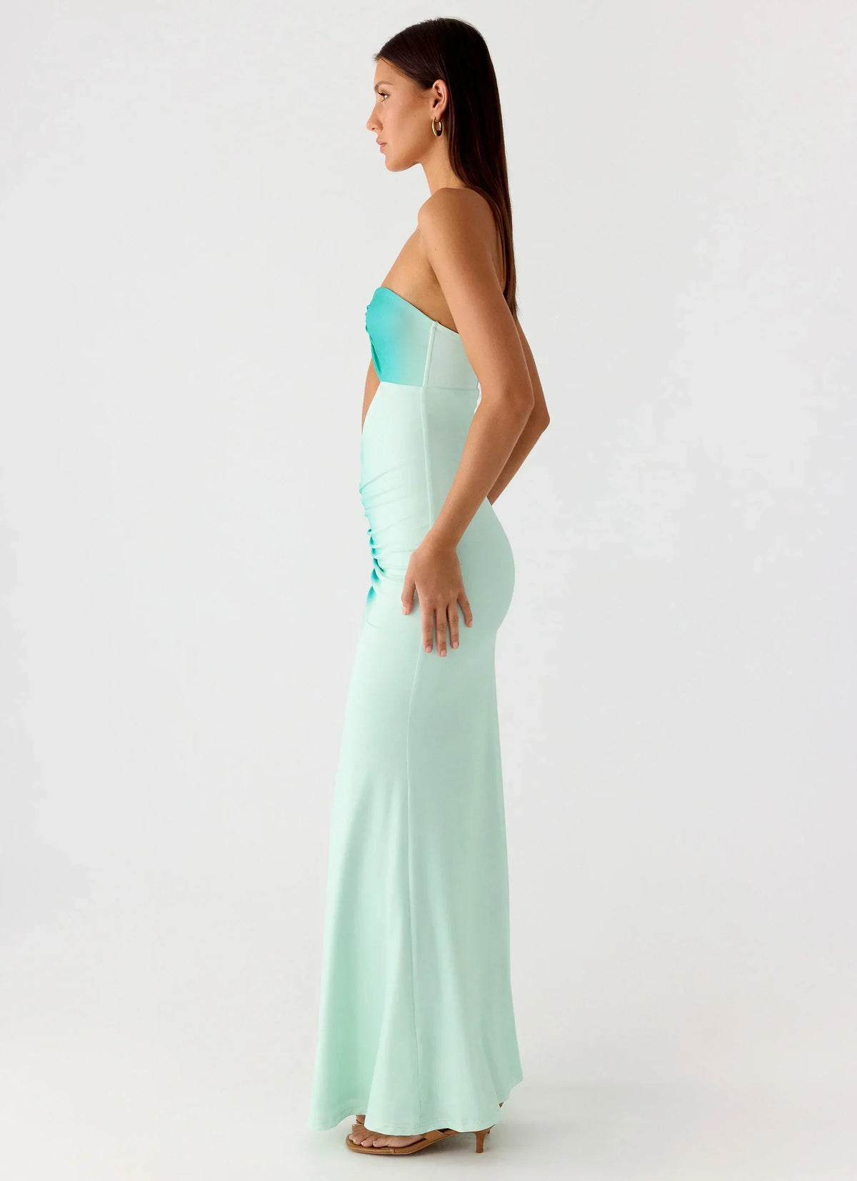 Ellisah Ombre Maxi Dress - Green Gradient
