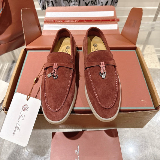 LP Summer Charms Walk Loafers Rust Brown Suede 565851