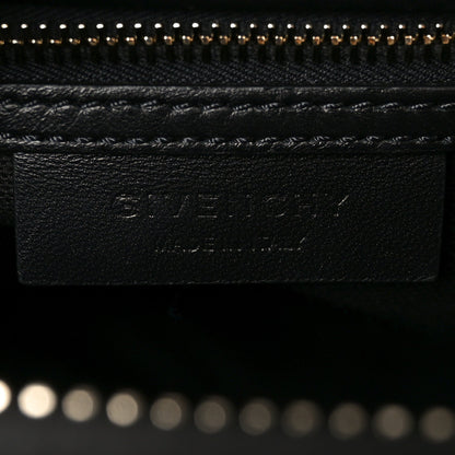 Calfskin Crocodile Embossed Small Antigona Black