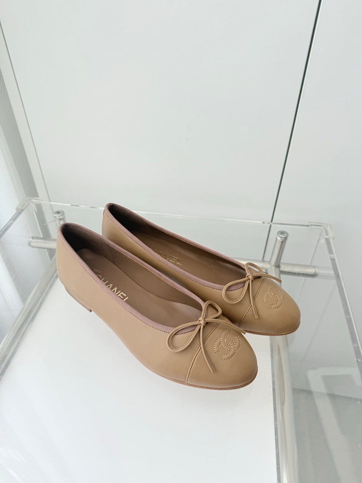 ballet flats brown lambskin 566818