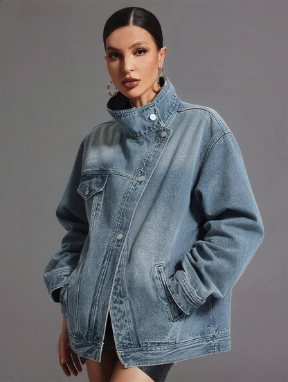 Bethany Deconstruct Asymmetric Denim Jacket