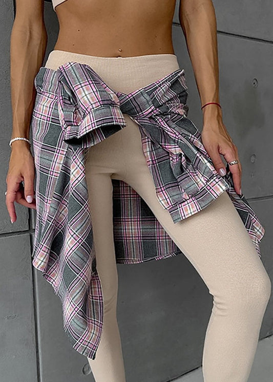 Soft Cotton Plaid Shirt Casual Colorful Design