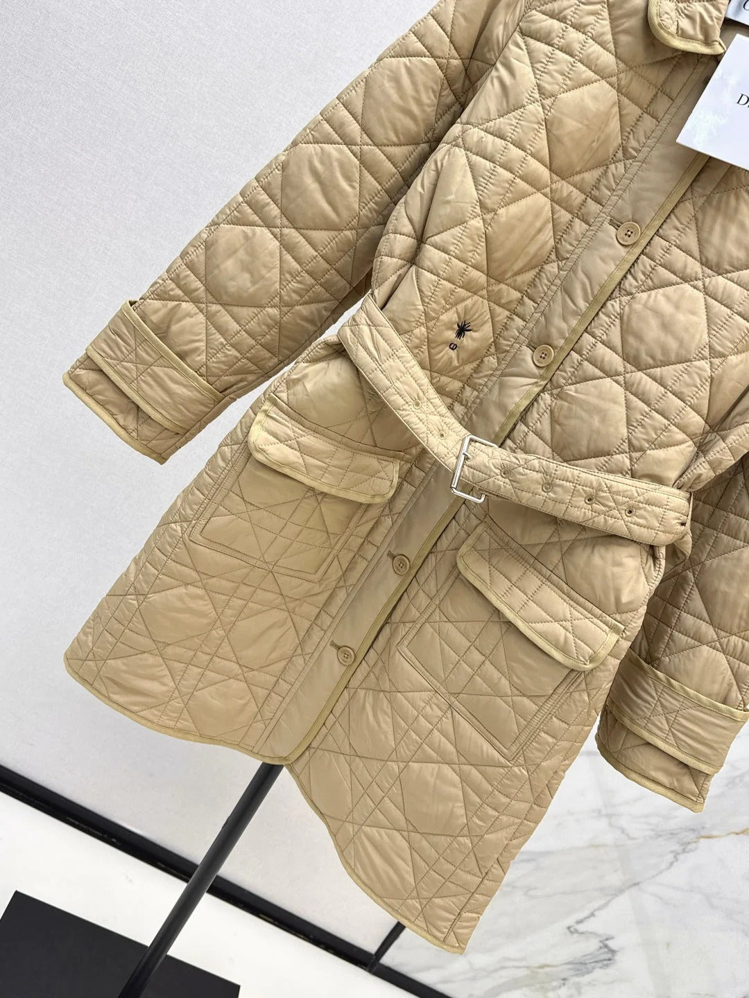 DIOR 25S LONG STAND COLLAR COAT 531