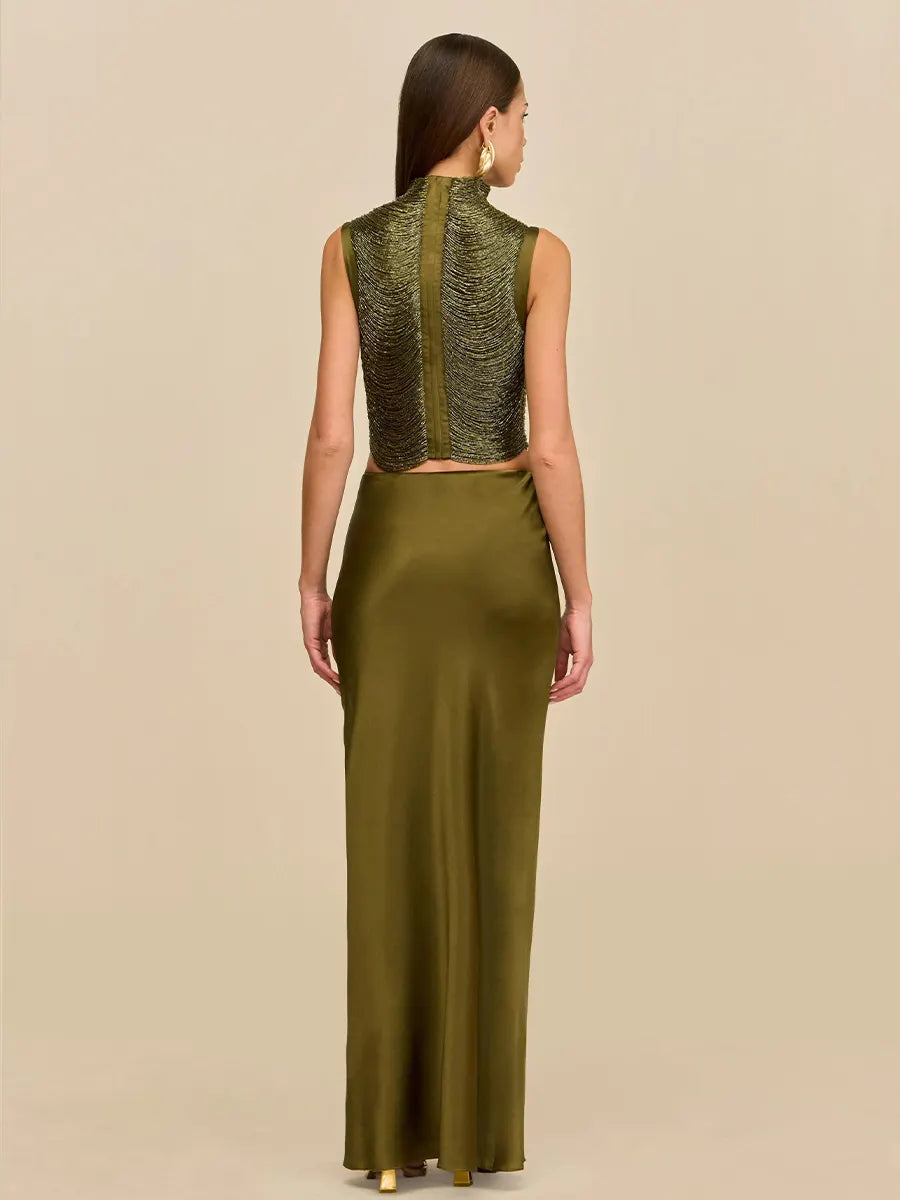 Savannah Maxi Dress In Green