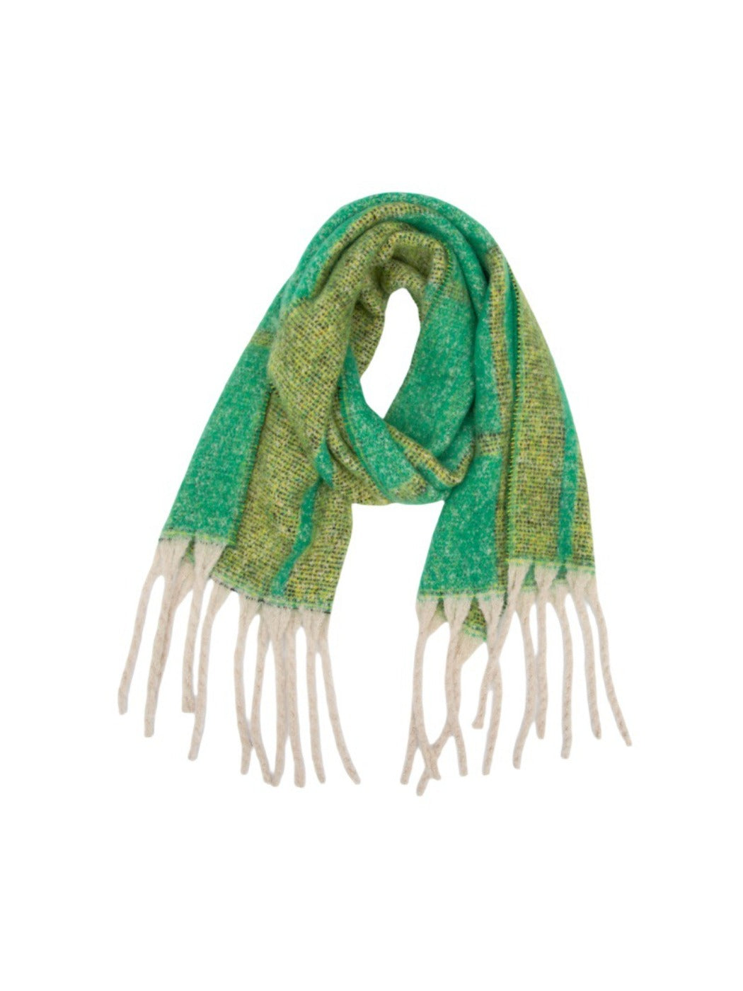 Scarvii - Winter Tassel Plaid Jacquard Scarf