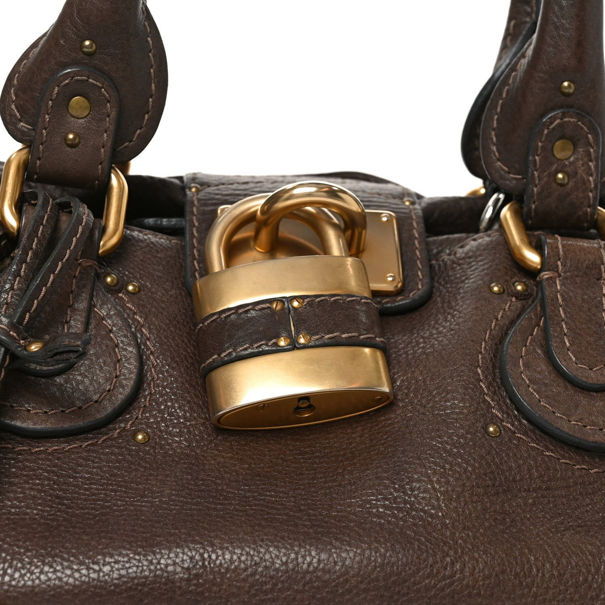 Calfskin Medium Paddington Satchel Chocolate