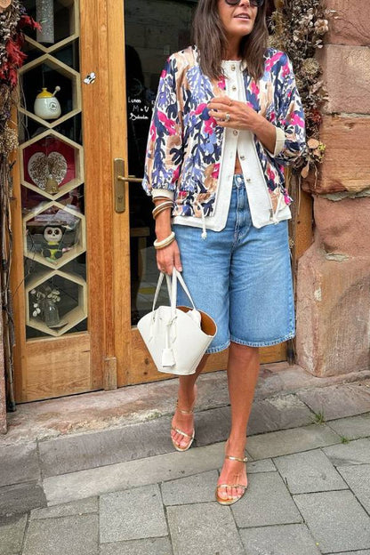 Fashion Loose Casual Jacket Zipper Style