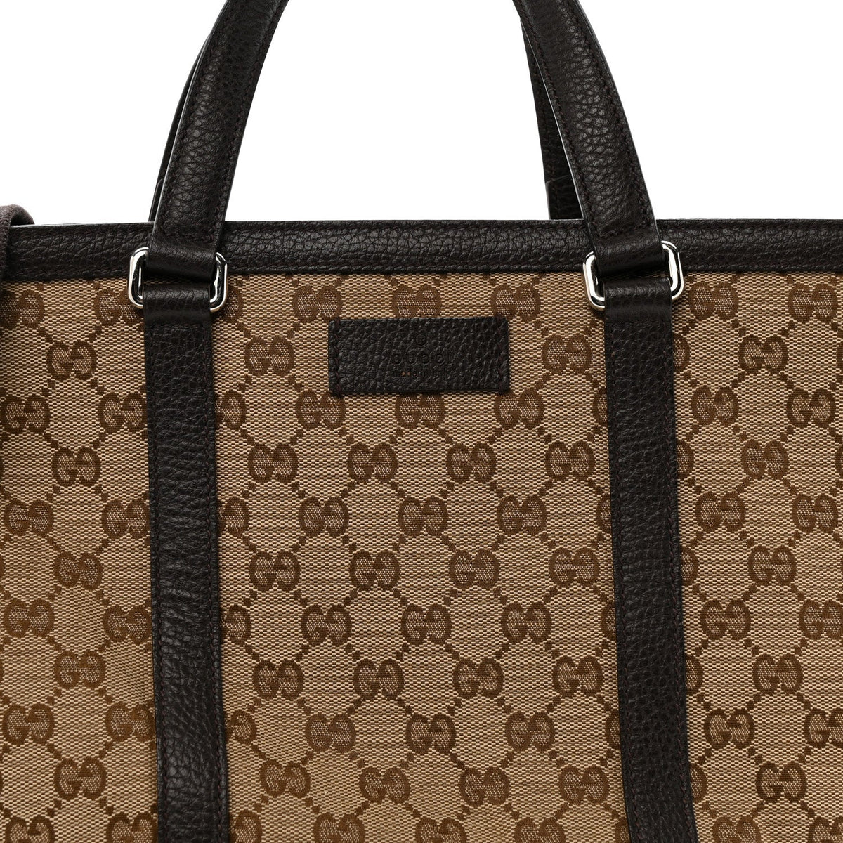 GG Monogram Large Joy Tote Bag Dark Brown