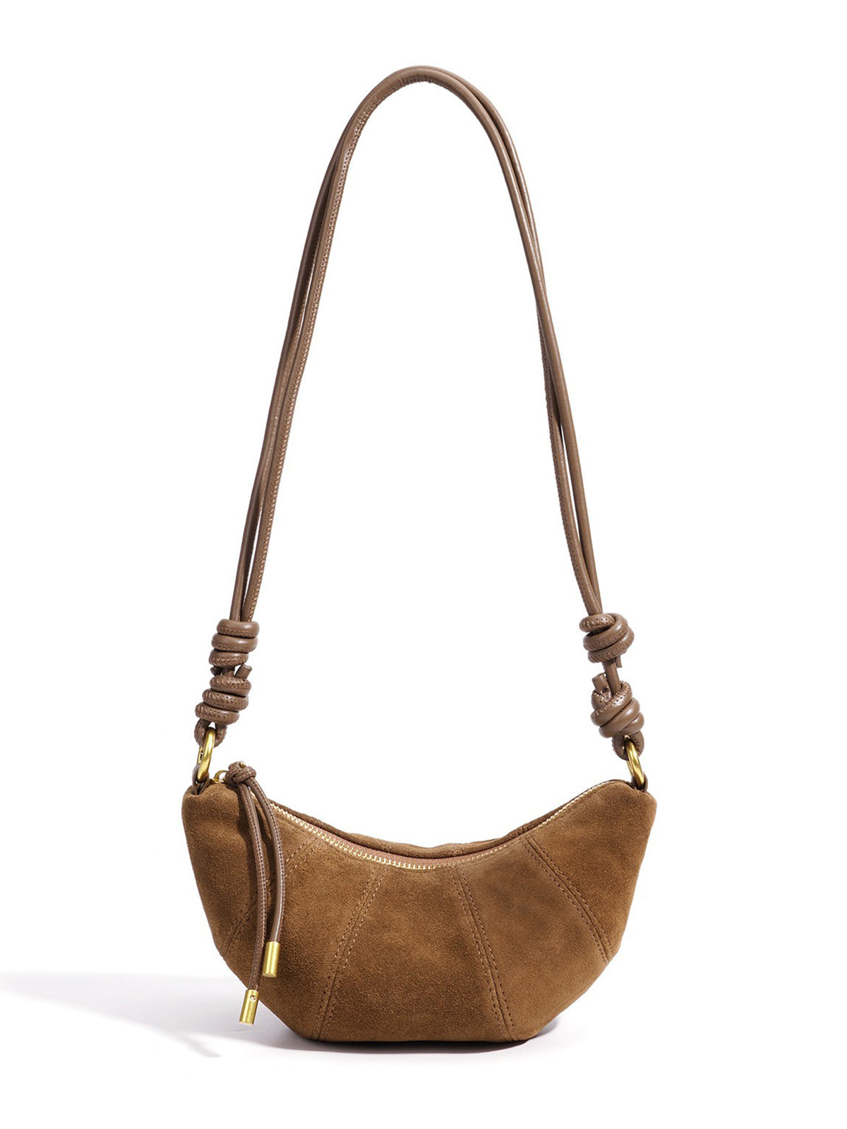 Aniya Suede Crescent Shoulder Bag