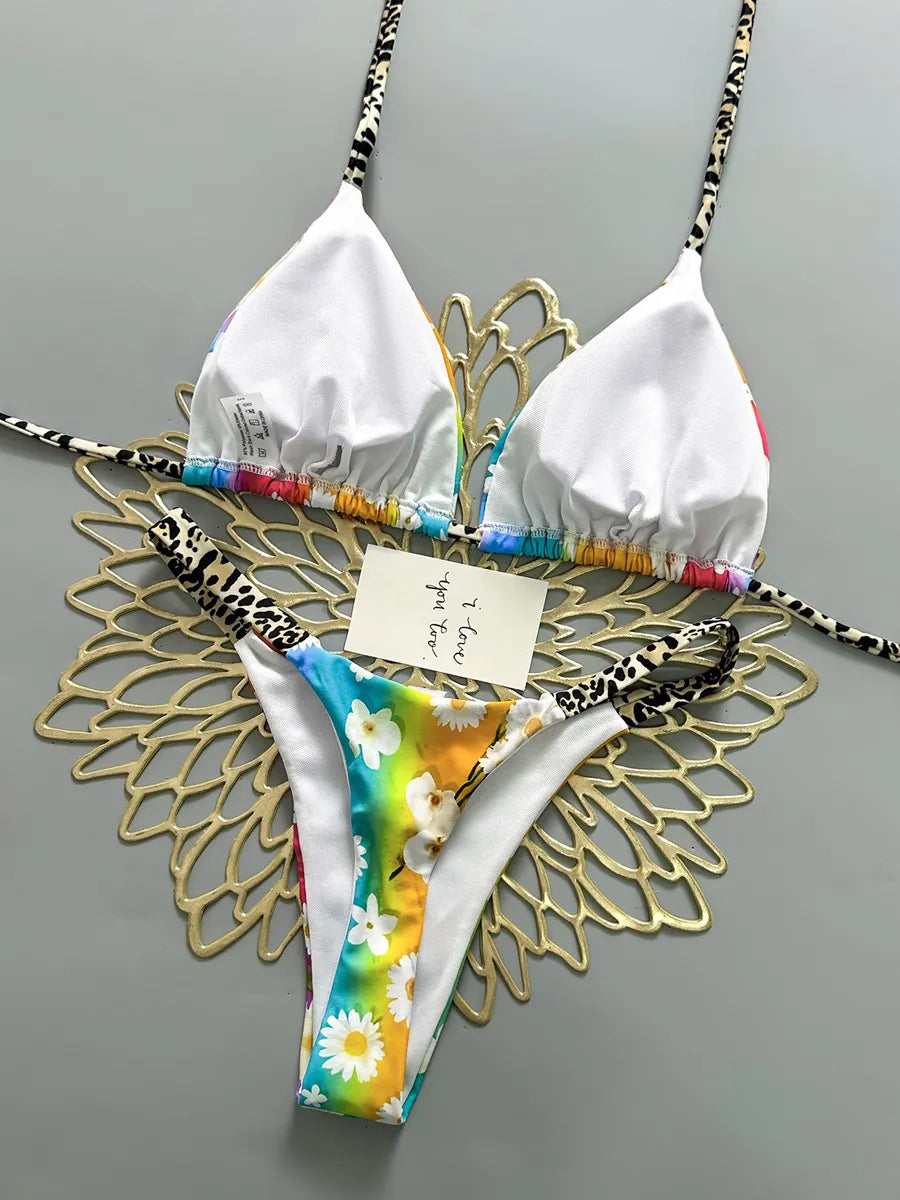 Clara Daisy Print Bikini Two Piece Set