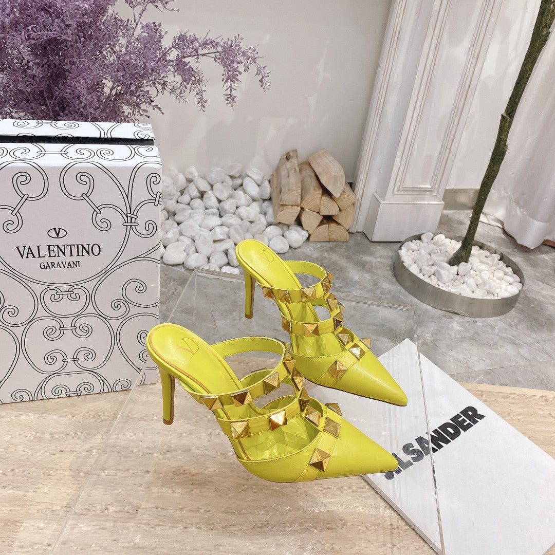 Valentino Pump Mule High Heel 95mm Sheepskin 239527