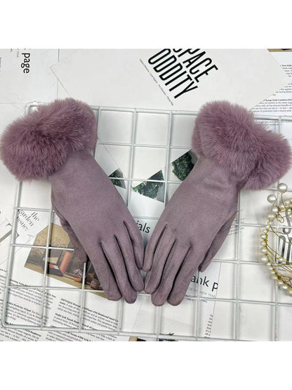 Gloving - Women's Fur-Cuff Winter Gloves