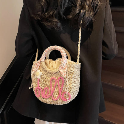Cosbai - Small Seagrass Woven Handbag