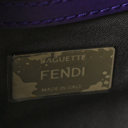Vitello Dolce Lace Up Baguette Purple Rain