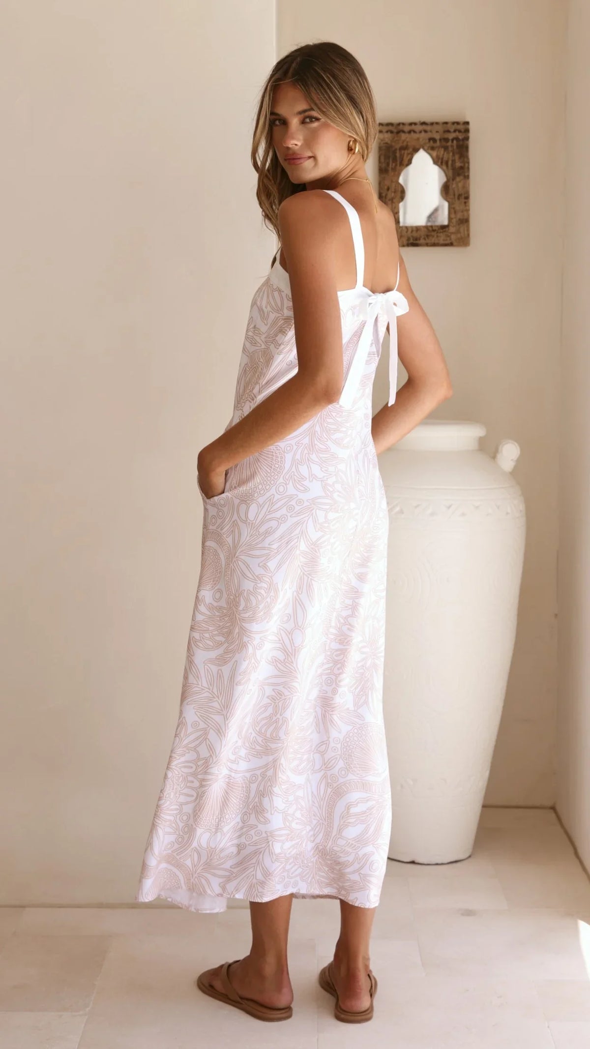Kiki Maxi Dress - Coastal Drifter Print